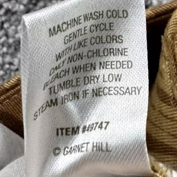 Garnet Hill Women's Salt Washed Chino Shorts Beachwood Palm Brown Sz 10 Medium - Picture 7 of 10